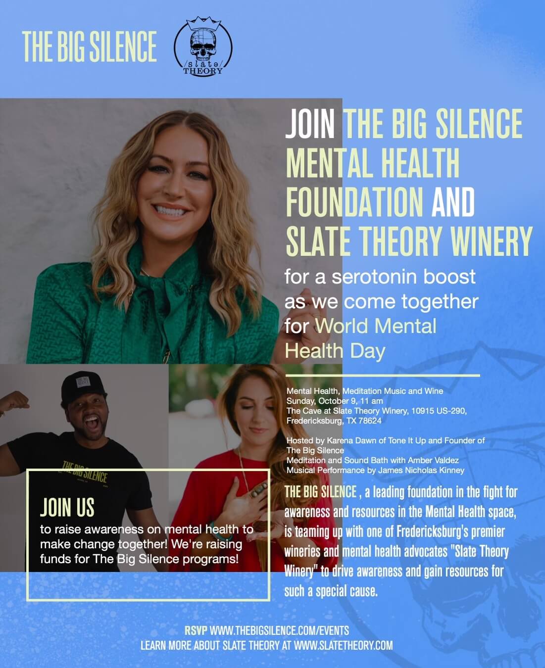 the big silence event at slate theory